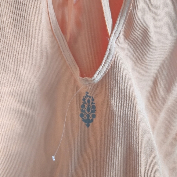 New Free People Movement Dance All Day Coral Peach Bodysuit Medium/Large - Picture 5 of 6